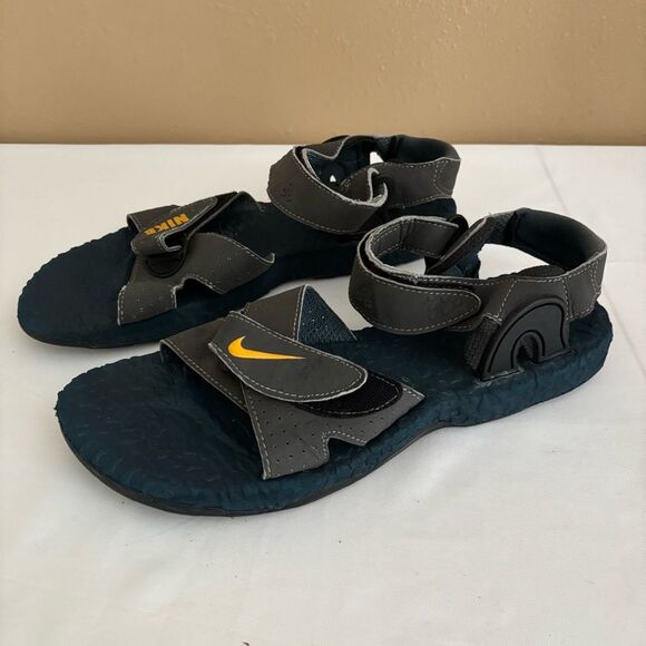 Nike Air Deschutz Gray Sandals Men’s Sz 12 - Picture 1 of 16